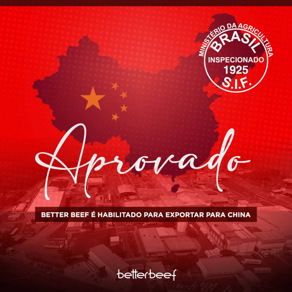 Better Beef é aprovado em lista de exportação para China
