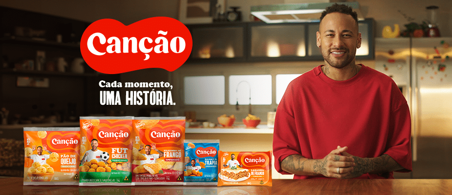 Neymar Jr. estampa nova linha da Canção, com mais de 20 lançamentos focados em sabor e praticidade 