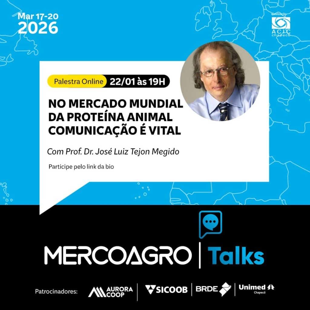 Mercoagro Talks abre programação de 2026 com debate sobre comunicação no agronegócio